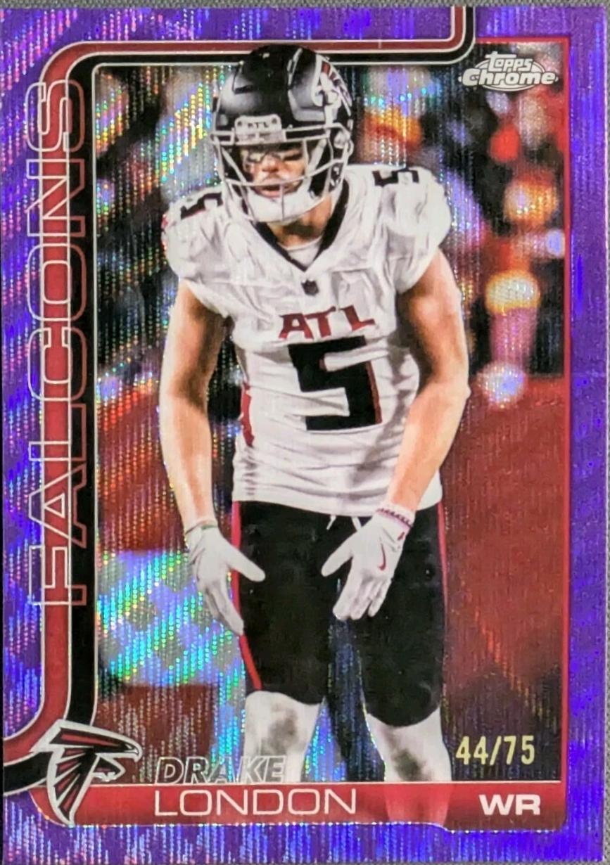 Drake London [Purple Wave Refractor] #12