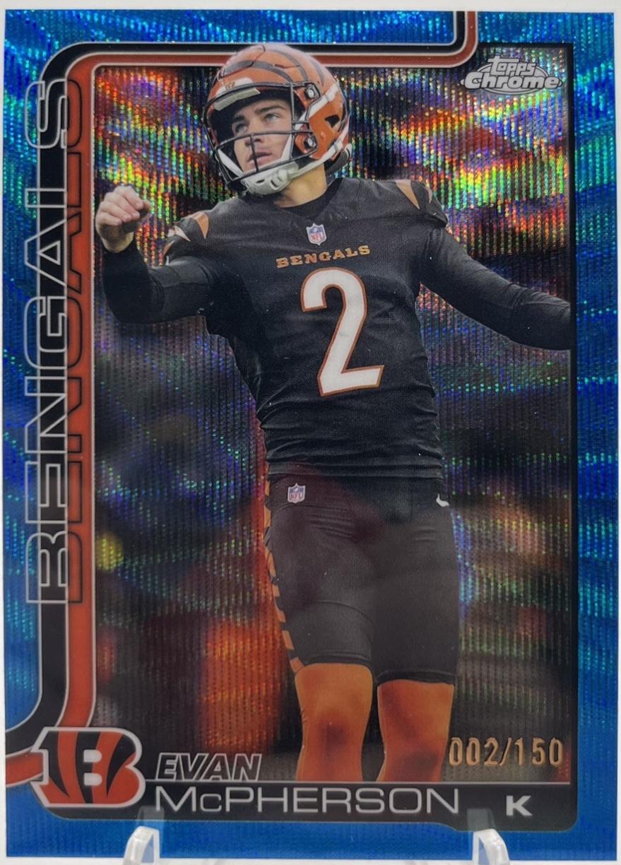 Evan McPherson [Blue Wave Refractor] #64