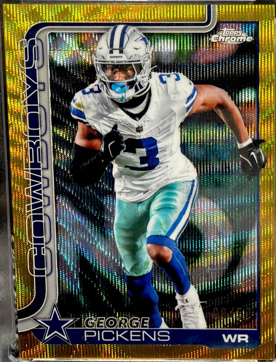 George Pickens [Gold Wave Refractor] #80