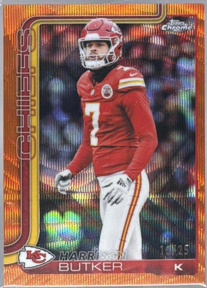 Harrison Butker [Orange Wave Refractor] #151