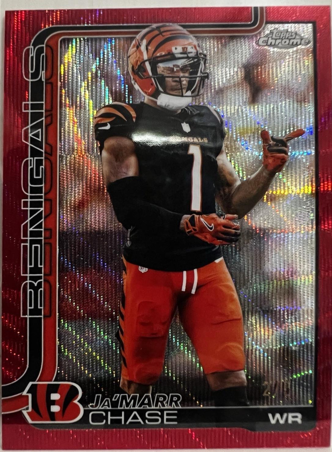 Ja'Marr Chase [Red Wave Refractor] #58