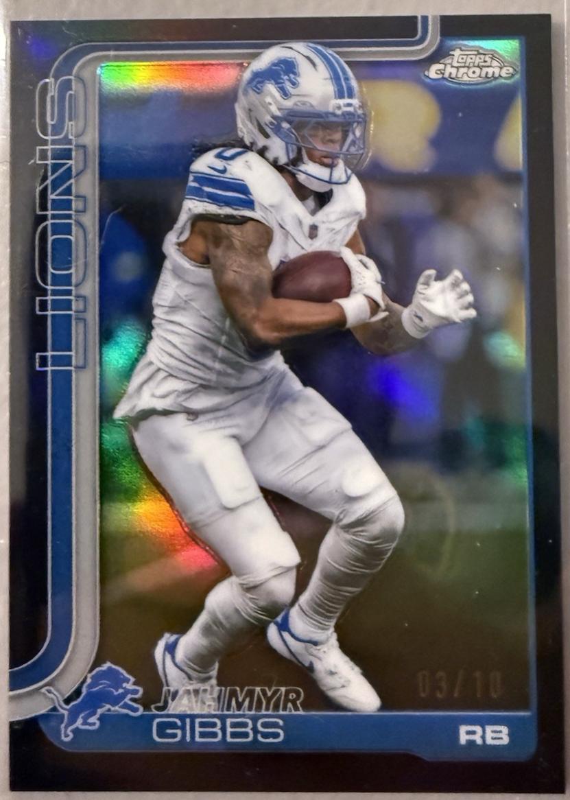 Jahmyr Gibbs [Black Refractor] #101