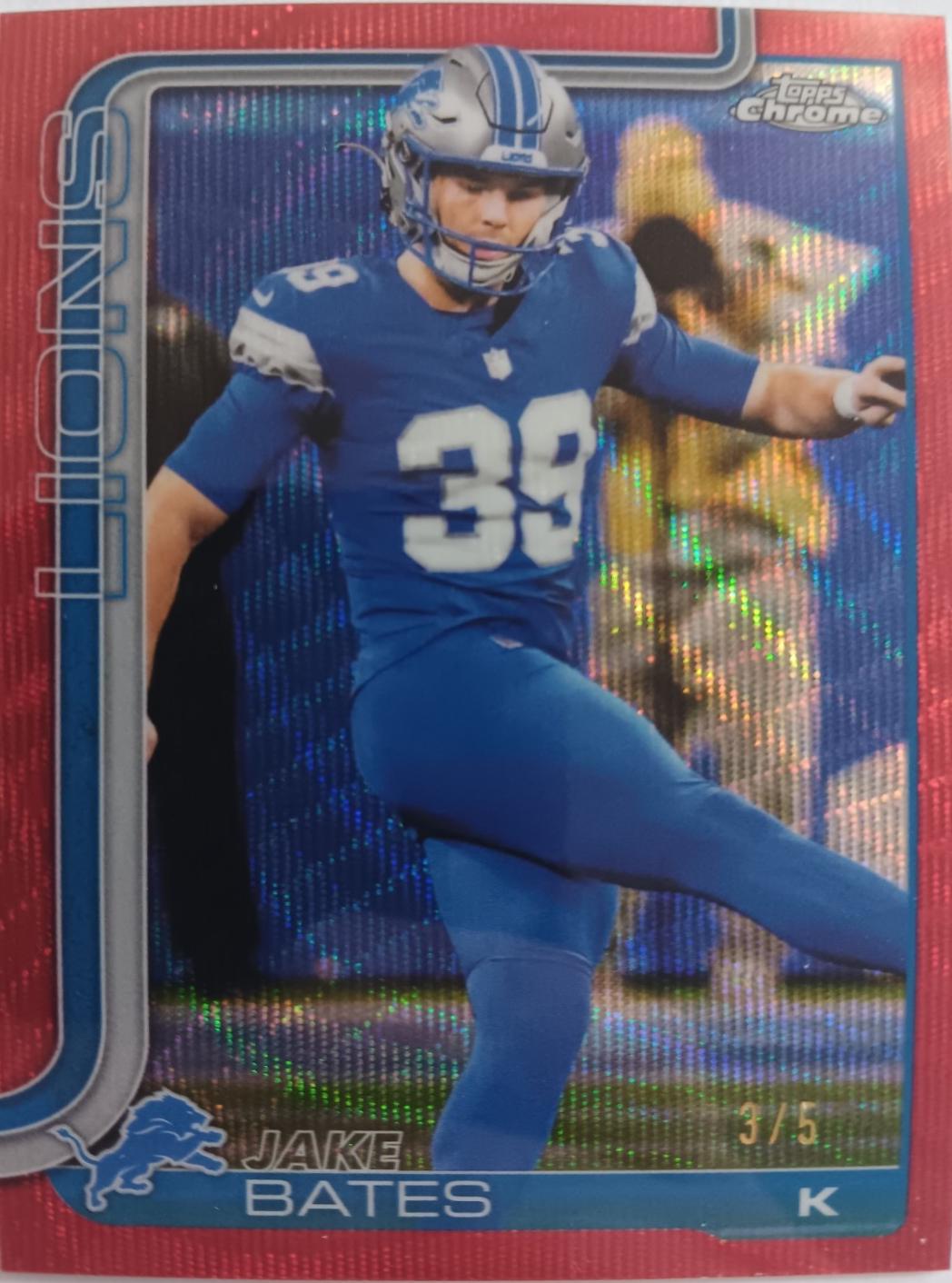 Jake Bates [Red Wave Refractor] #105