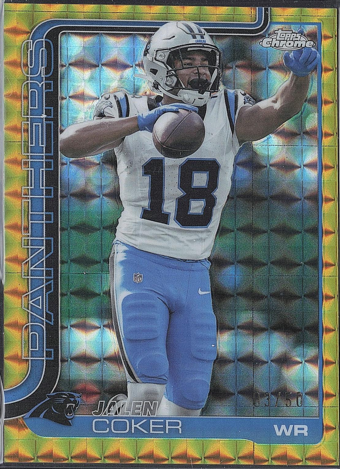 Jalen Coker [Gold Wave Refractor] #39