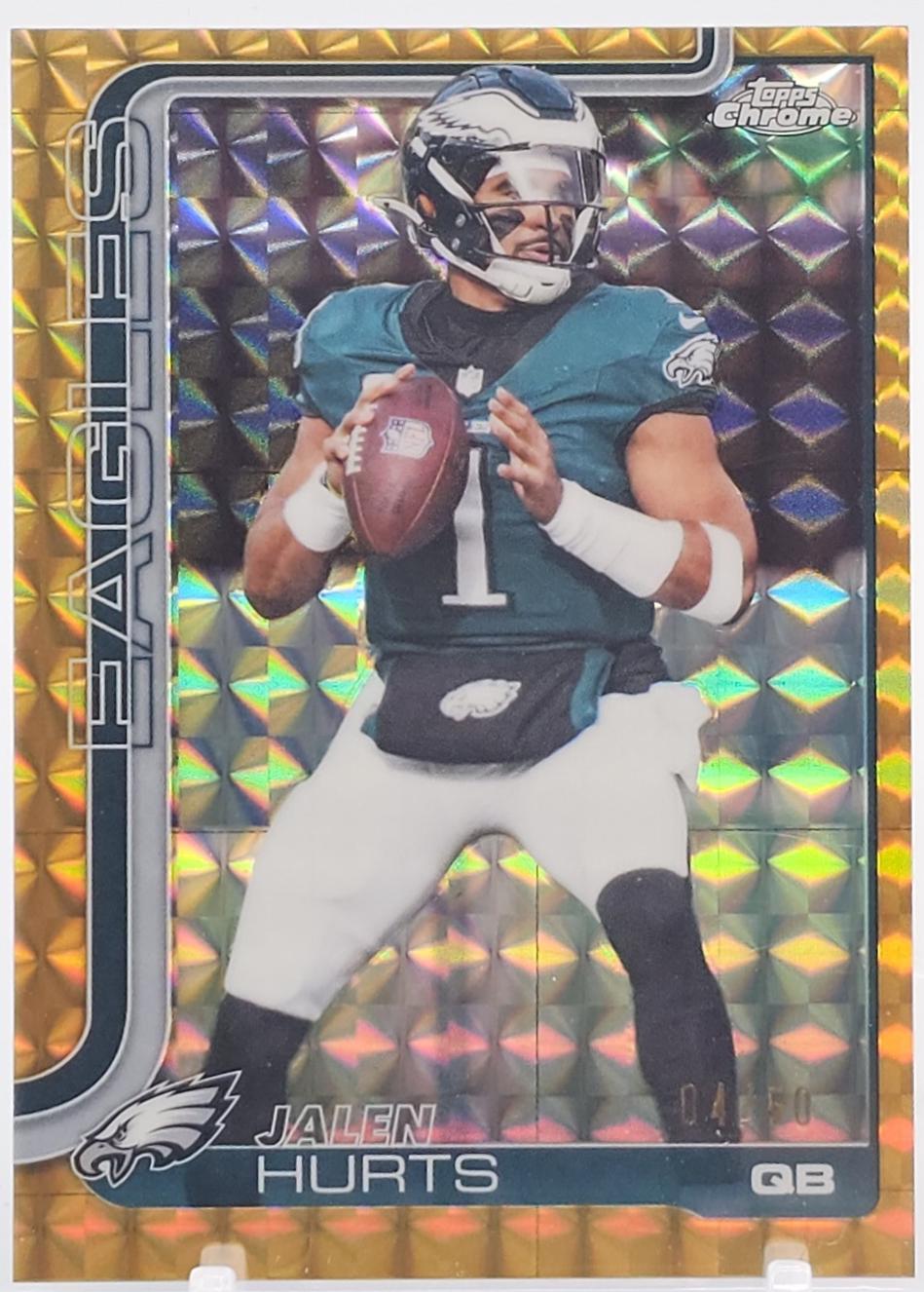 Jalen Hurts [Gold Geometric Refractor] #247