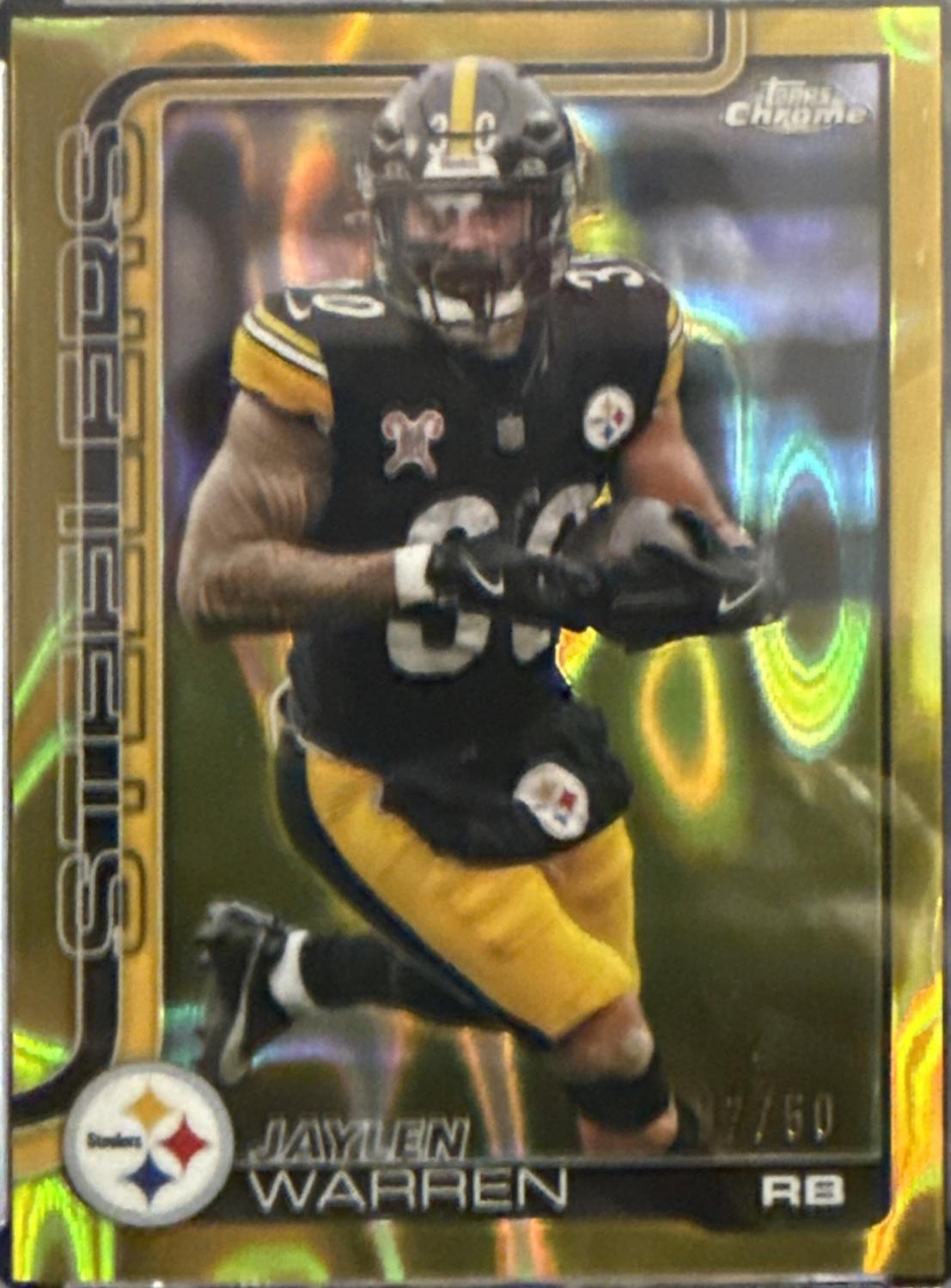 Jaylen Warren [Gold Refractor] #253