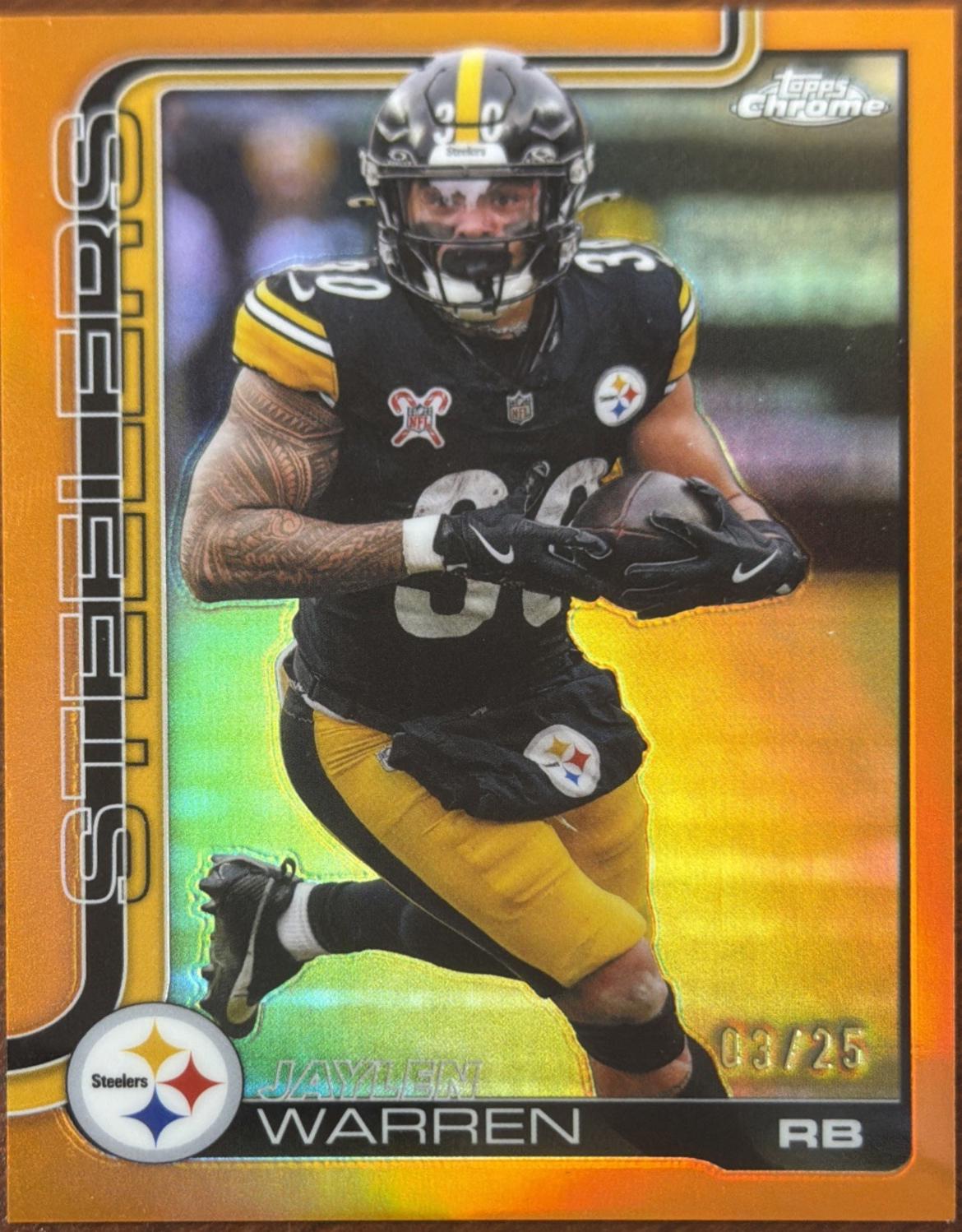 Jaylen Warren [Leather Orange] #253