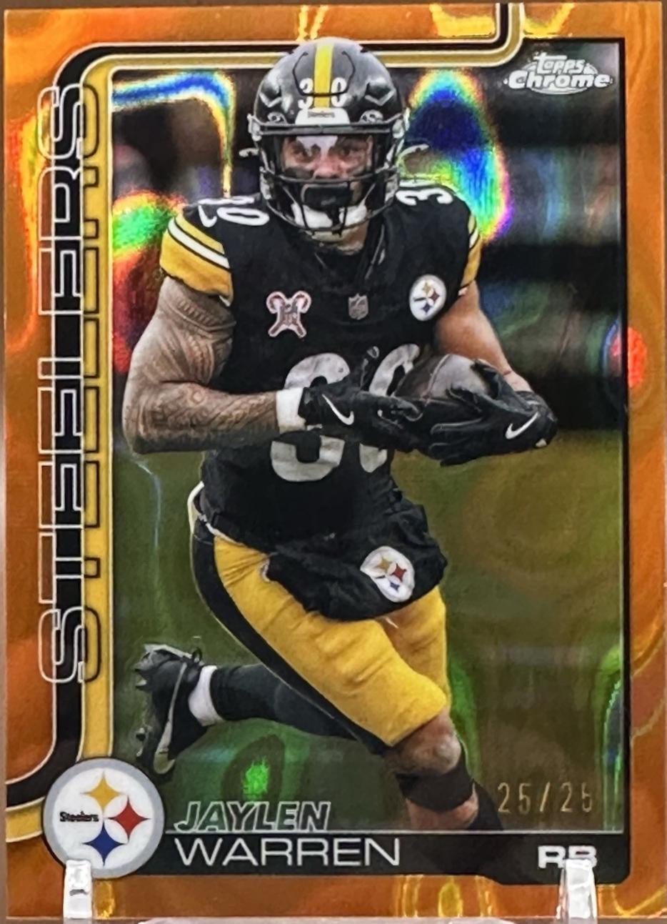 Jaylen Warren [Orange Refractor] #253