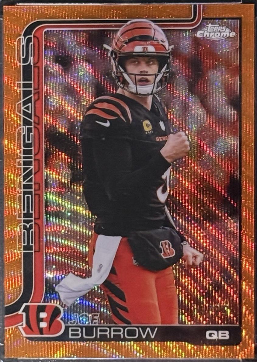 Joe Burrow [Orange Wave Refractor] #61