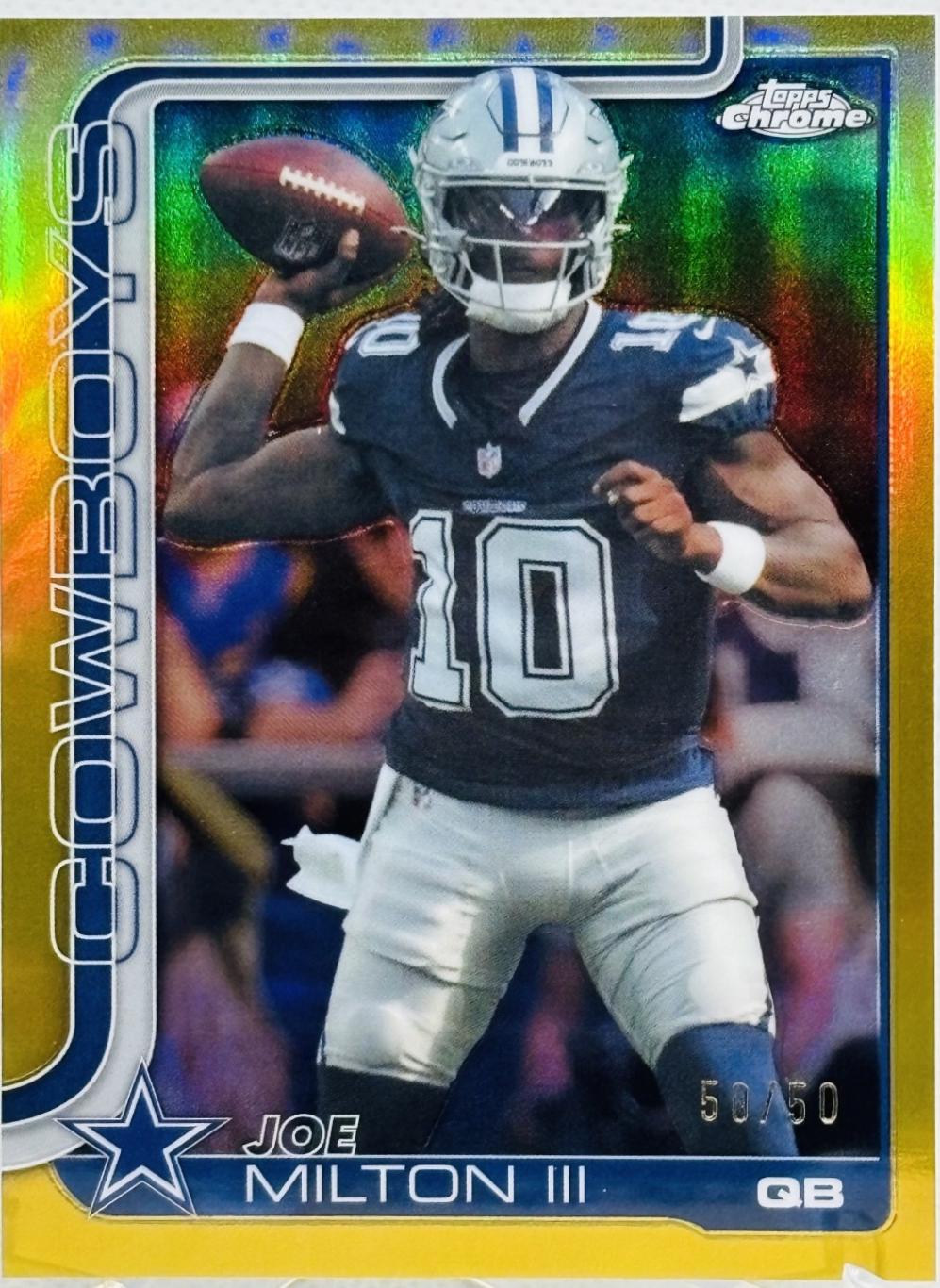 Joe Milton III [Gold Refractor] #85