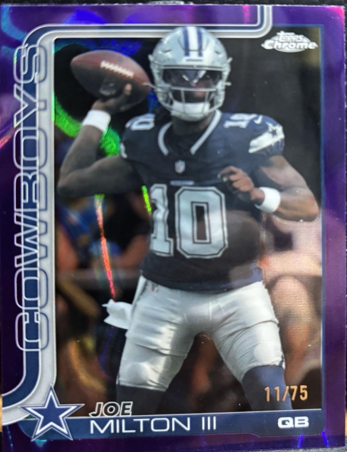 Joe Milton III [Purple Refractor] #85