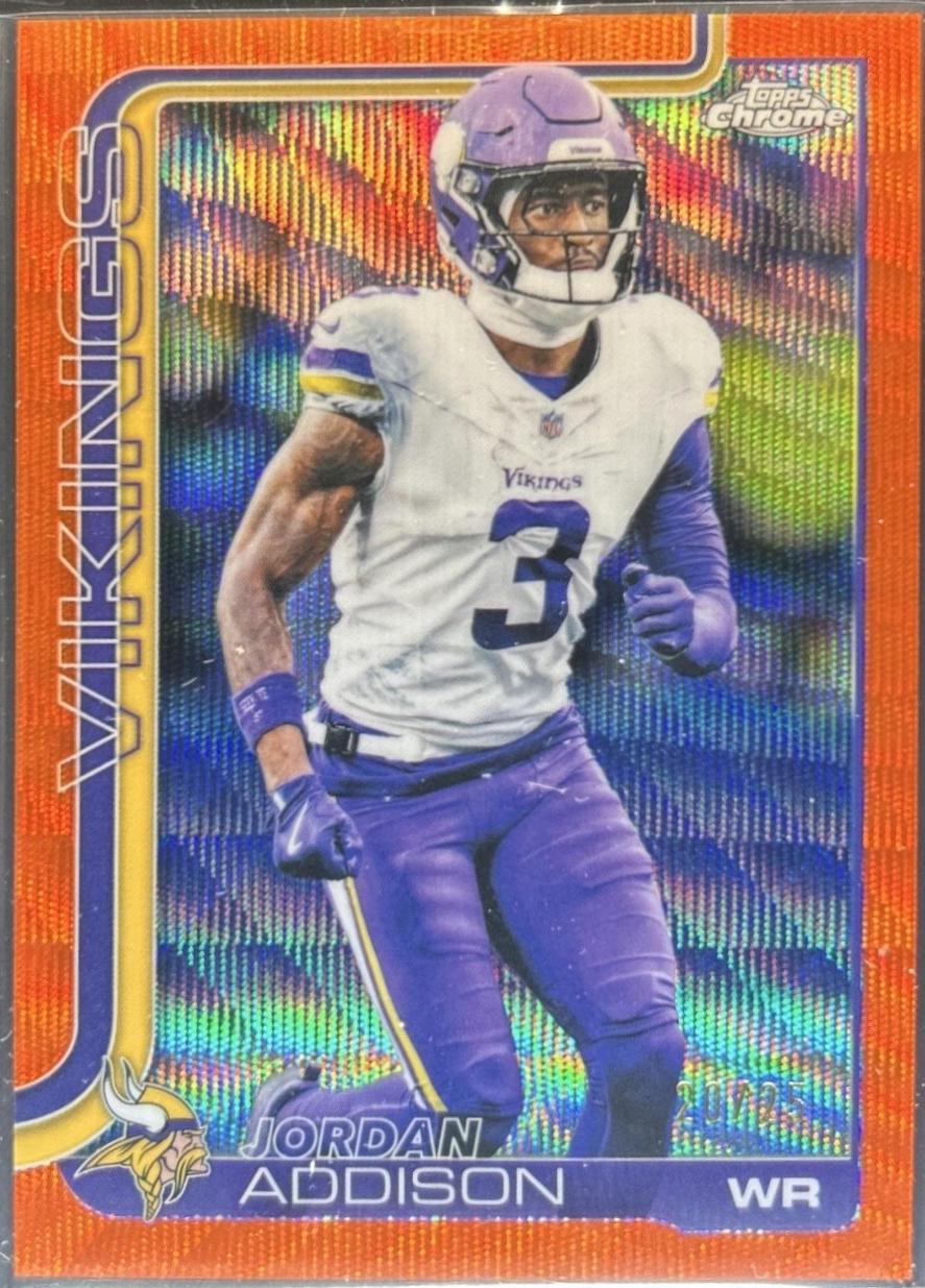 Jordan Addison [Orange Wave Refractor] #202