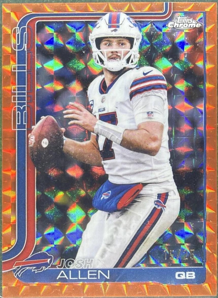 Josh Allen [Orange Geometric Refractor] #34
