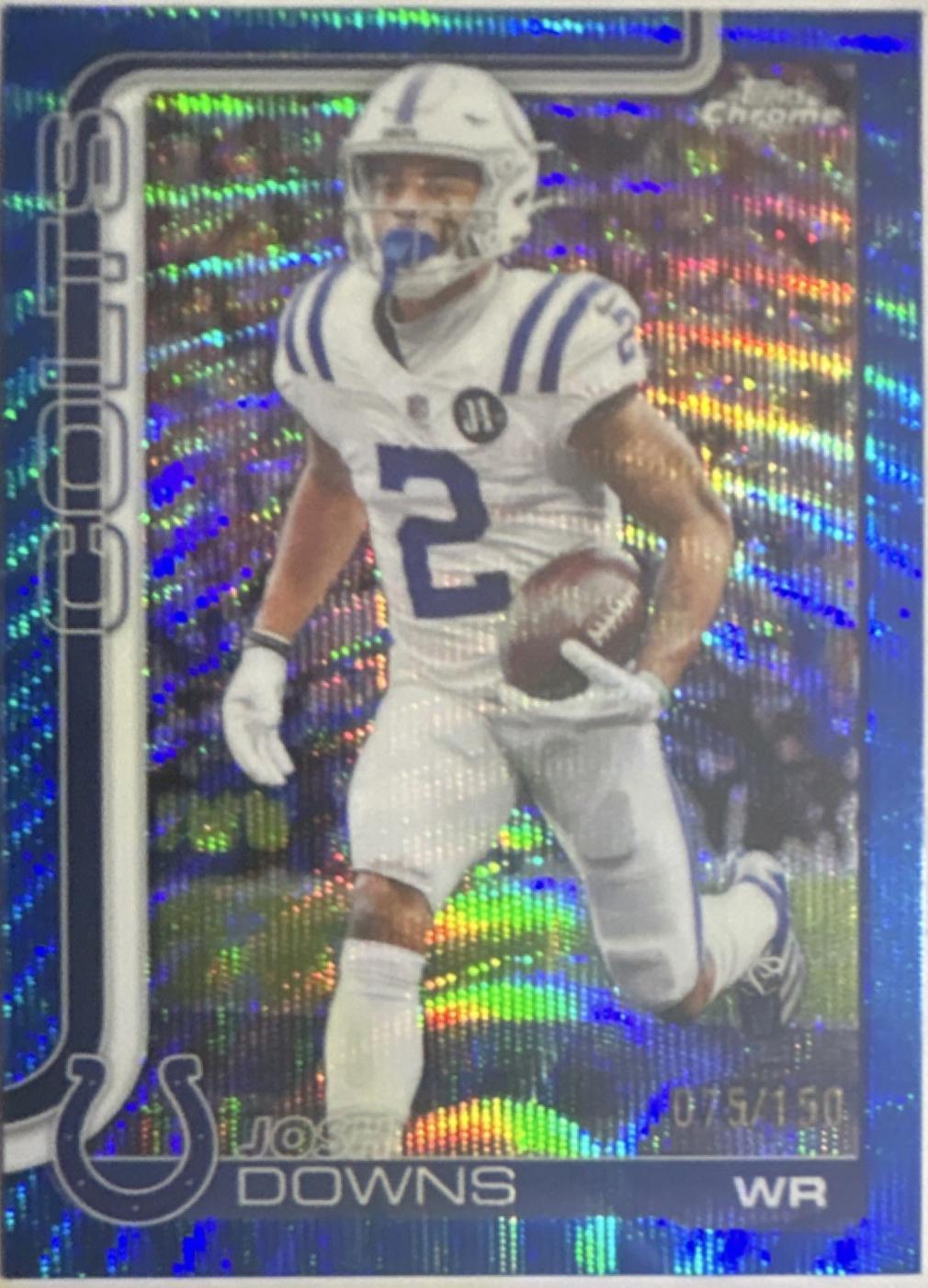 Josh Downs [Blue Wave Refractor] #127