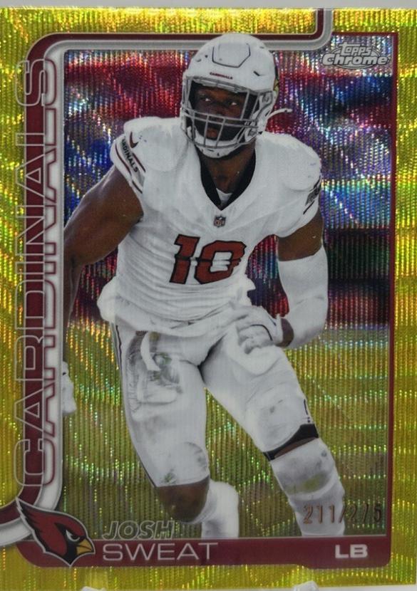 Josh Sweat [Yellow Wave Refractor] #10