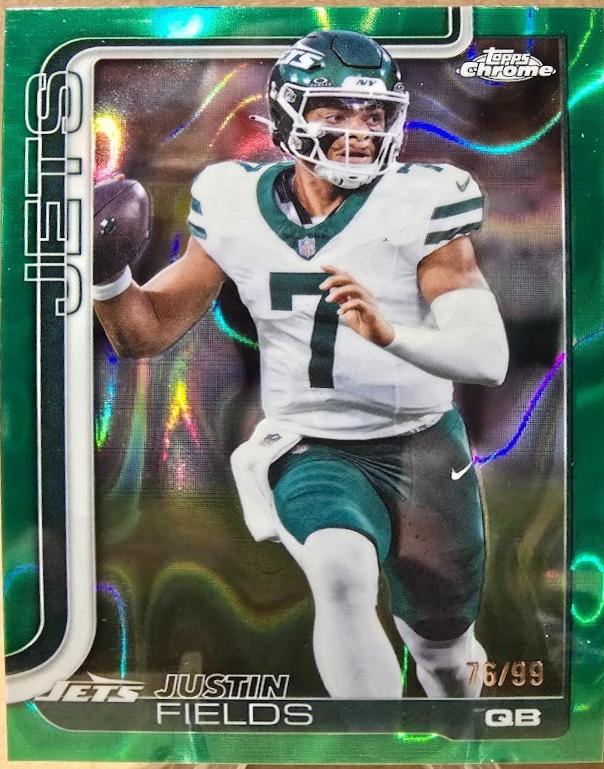 Justin Fields [Green Wave Refractor] #237