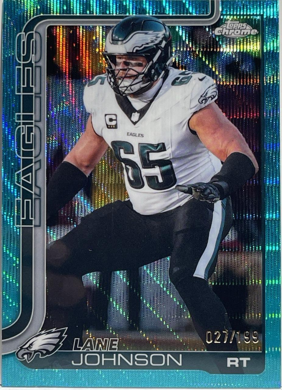 Lane Johnson [Aqua Wave Refractor] #246