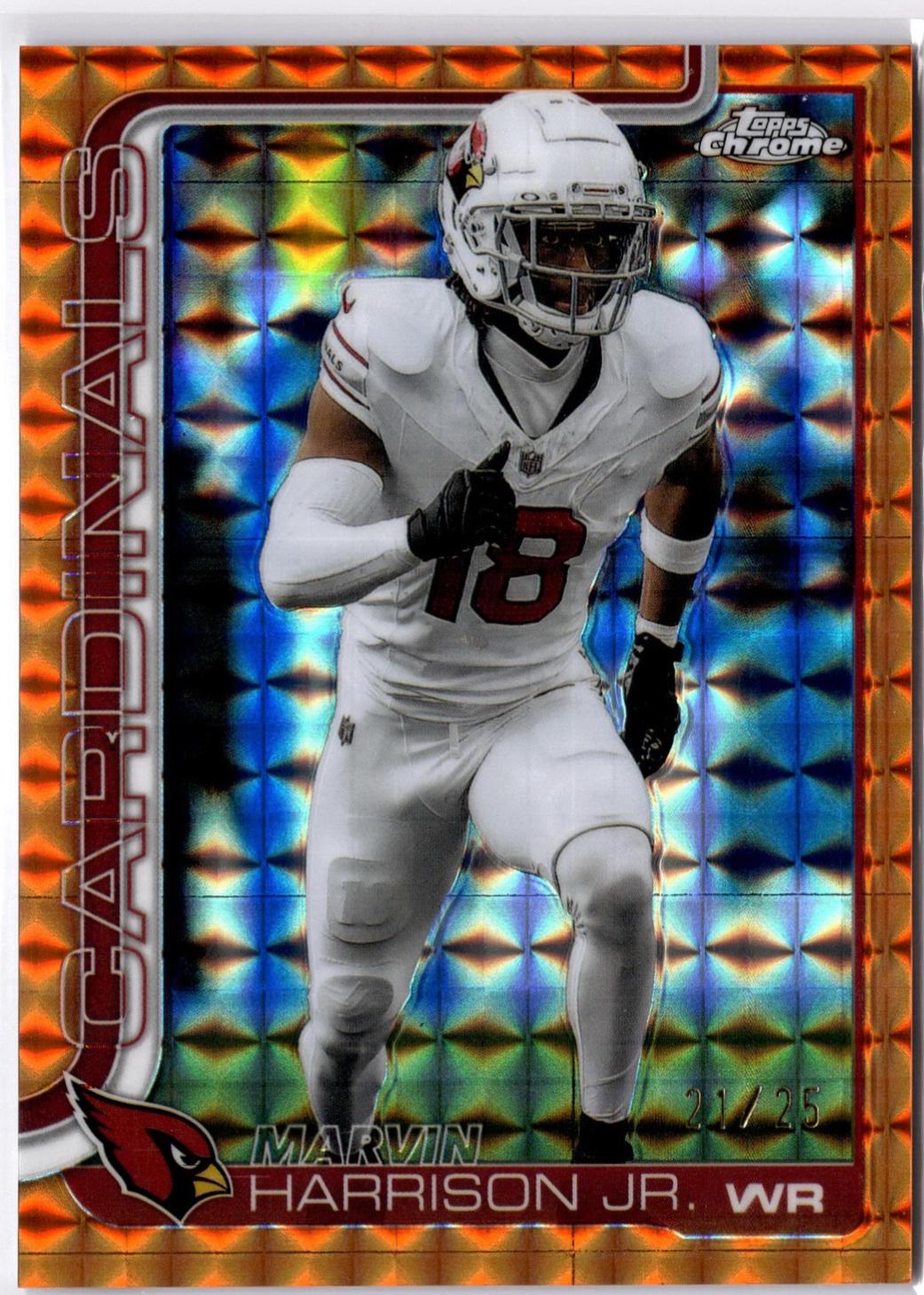 Marvin Harrison Jr. [Orange Geometric Refractor] #1