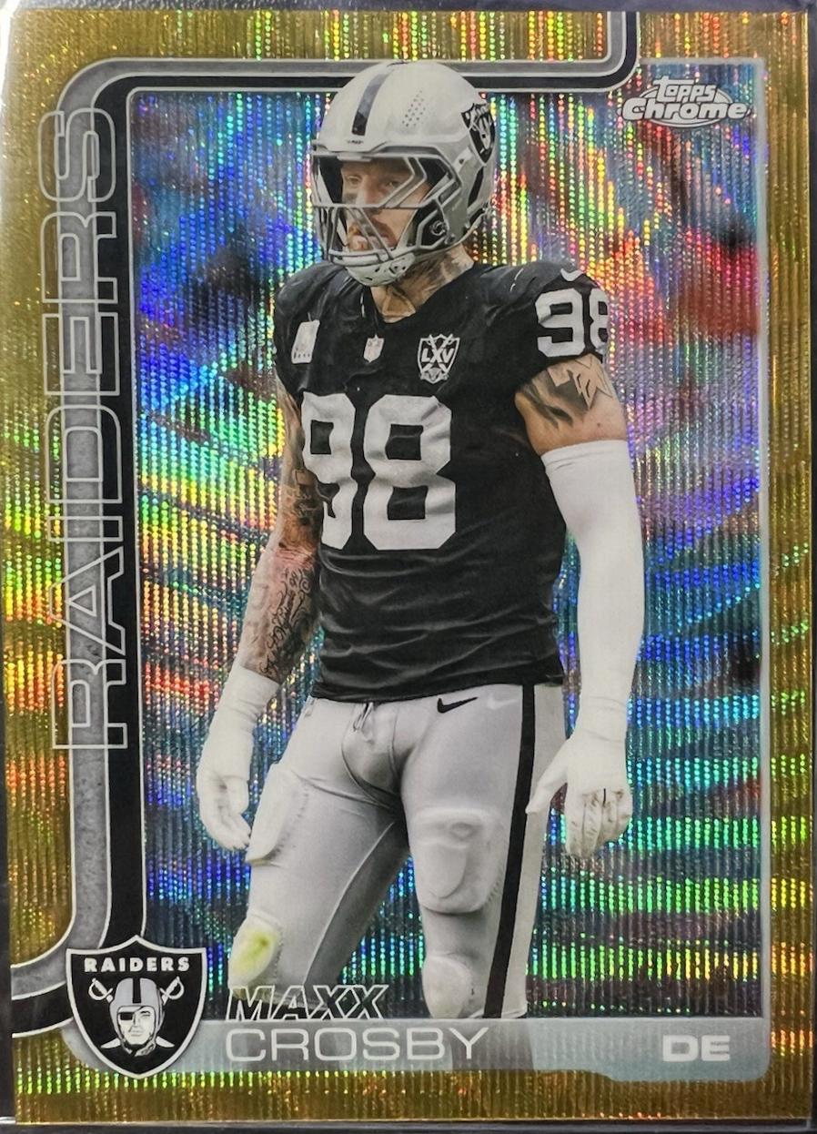Maxx Crosby [Gold Wave Refractor] #180