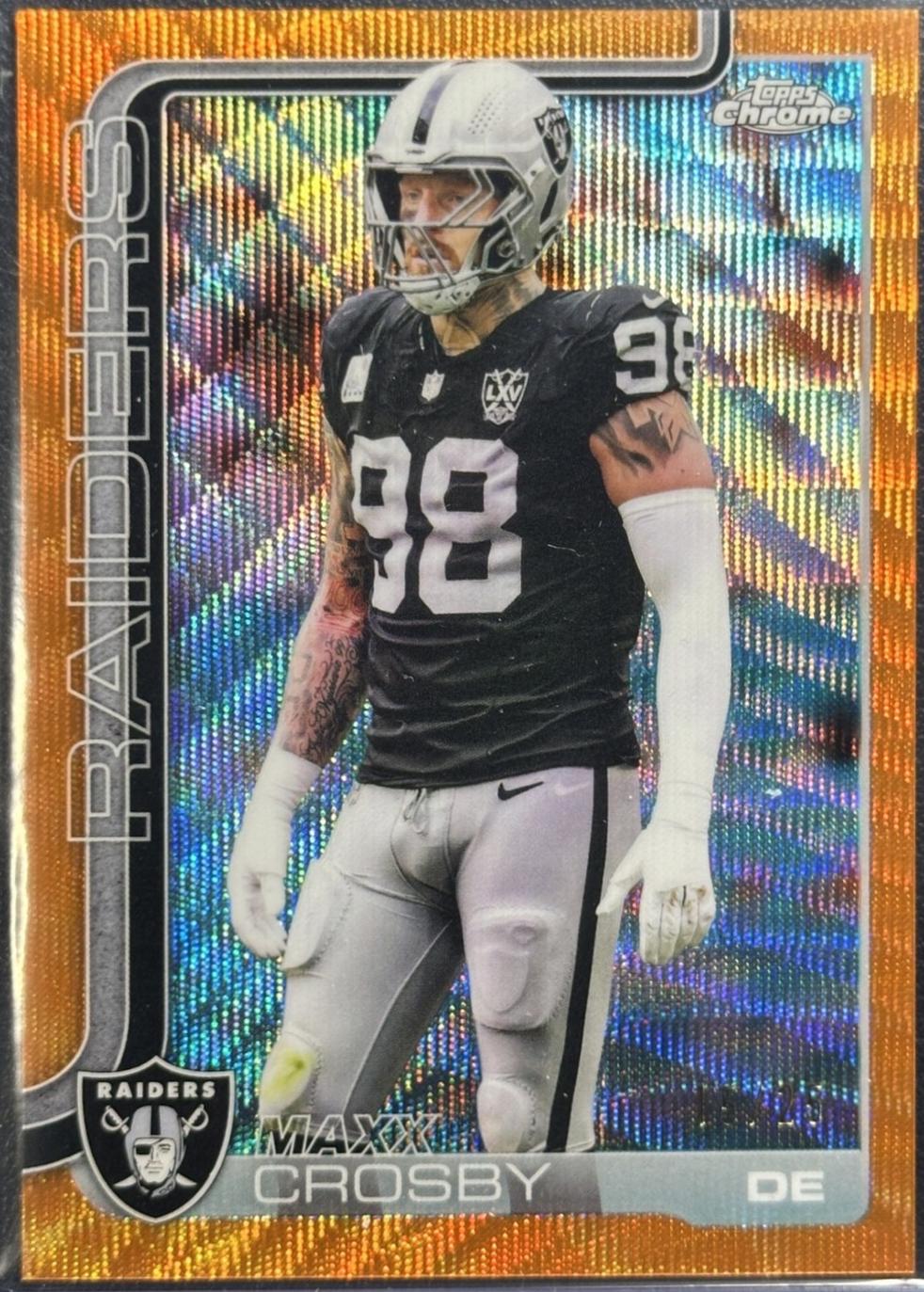 Maxx Crosby [Orange Wave Refractor] #180