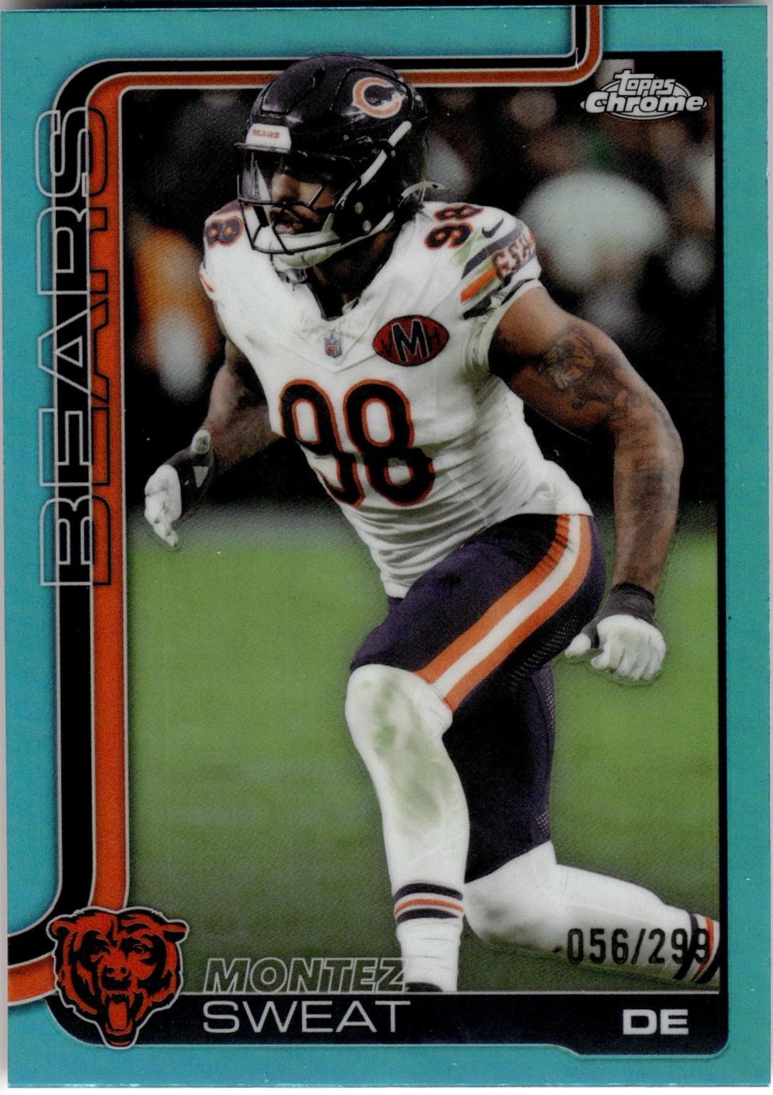 Montez Sweat [Teal Refractor] #56