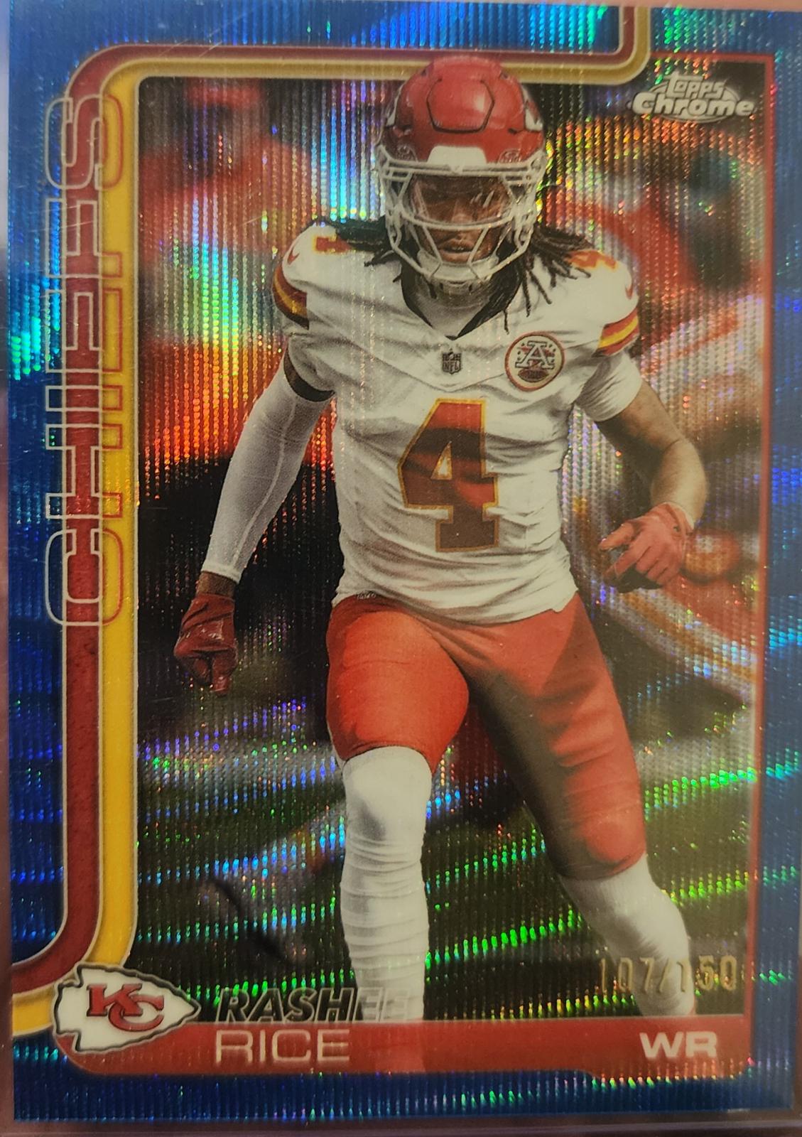 Rashee Rice [Blue Wave Refractor] #147