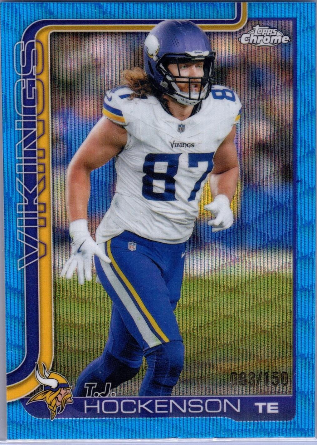 T.J. Hockenson [Blue Wave Refractor] #200