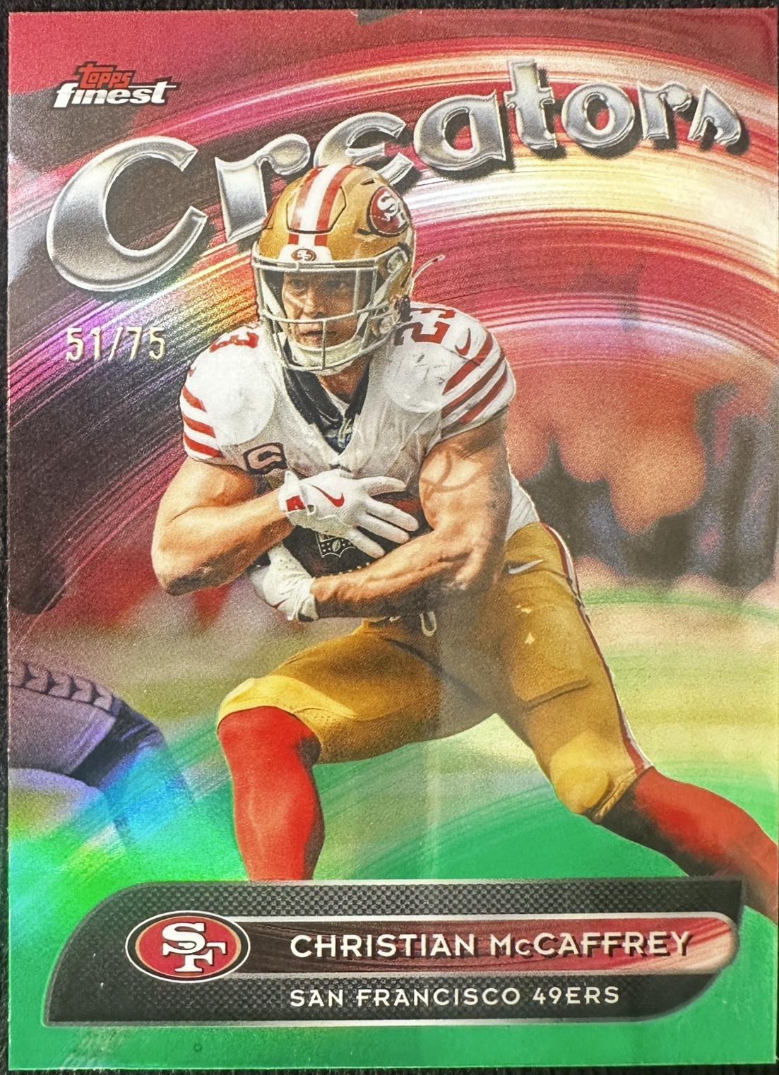 Christian McCaffrey [Green Refractor] #CR-26