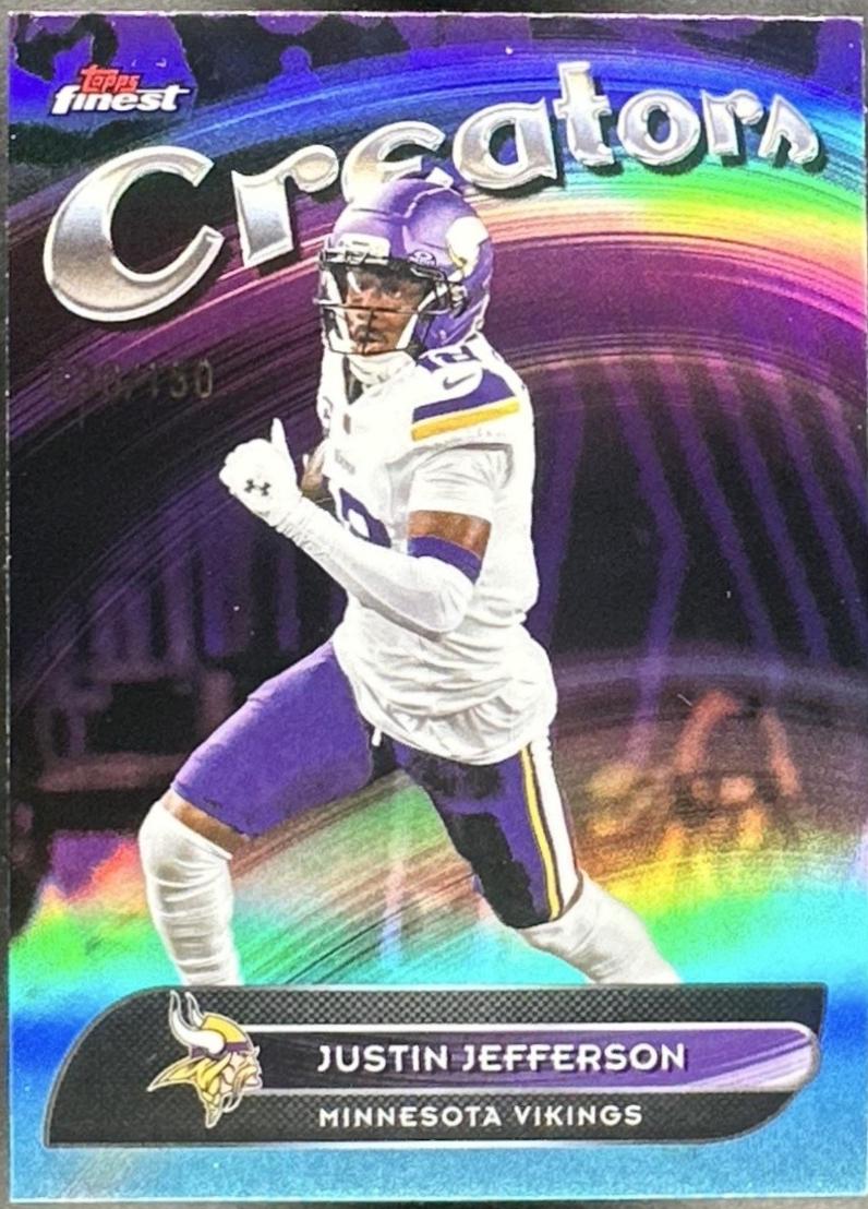 Justin Jefferson [Sky Blue Refractor] #CR-20