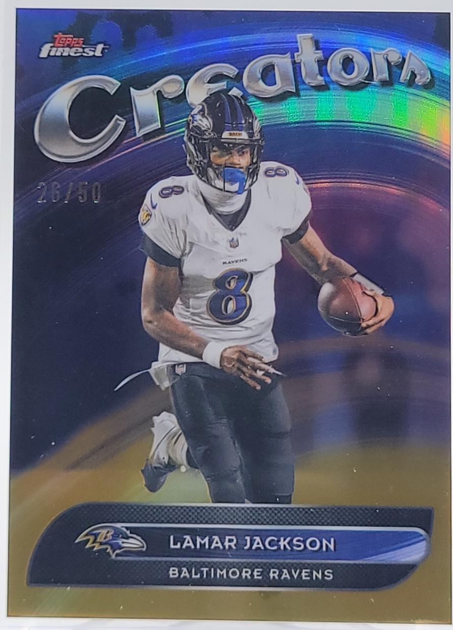 Lamar Jackson [Gold Refractor] #CR-3
