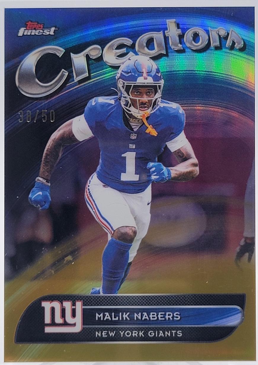 Malik Nabers [Gold Refractor] #CR-22