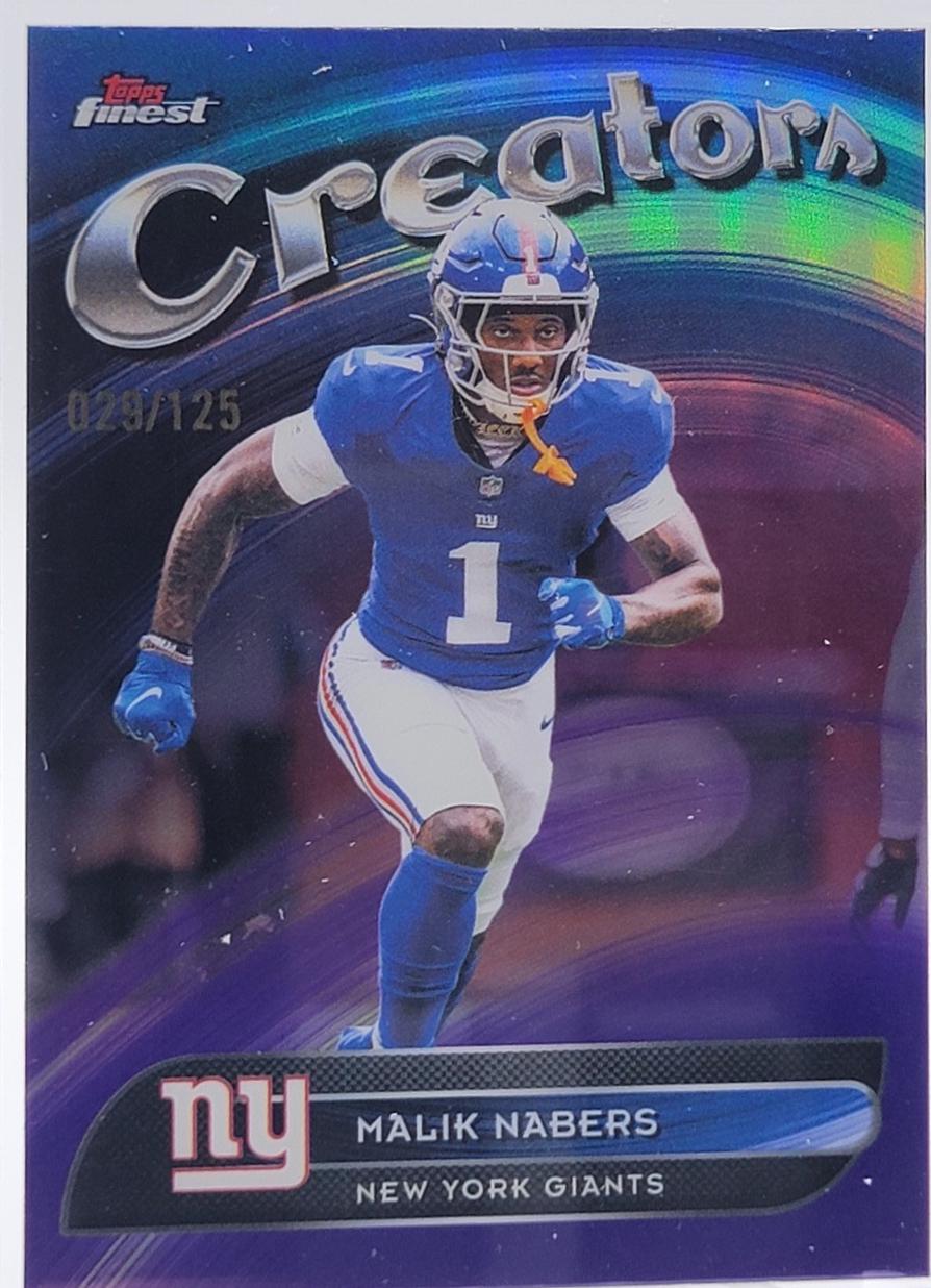 Malik Nabers [Purple Refractor] #CR-22