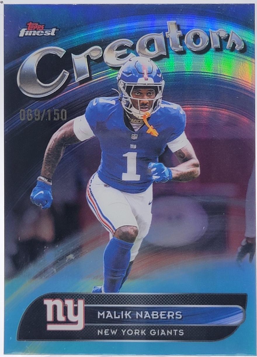 Malik Nabers [Sky Blue Refractor] #CR-22