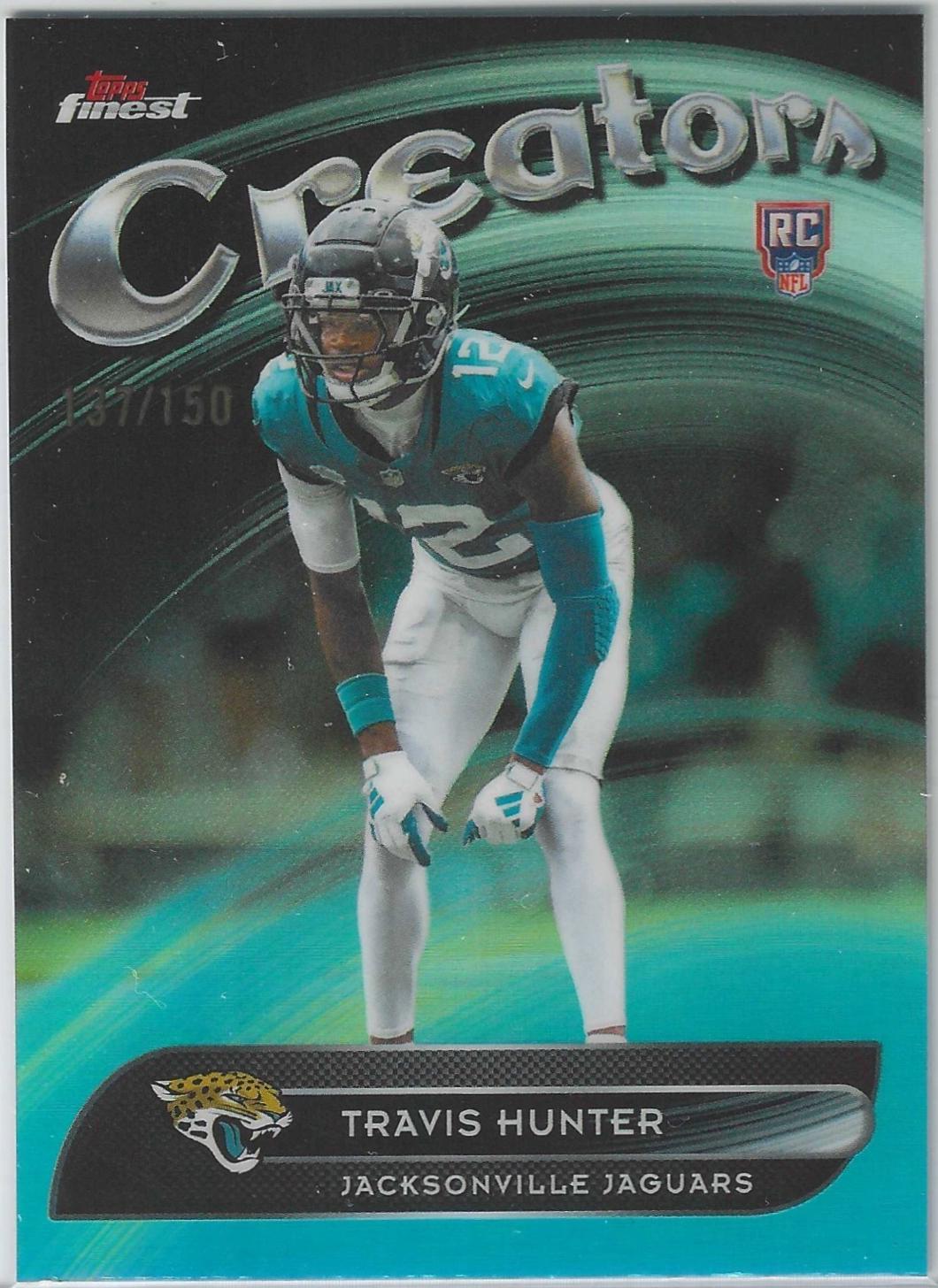 Travis Hunter [Sky Blue Refractor] #CR-14