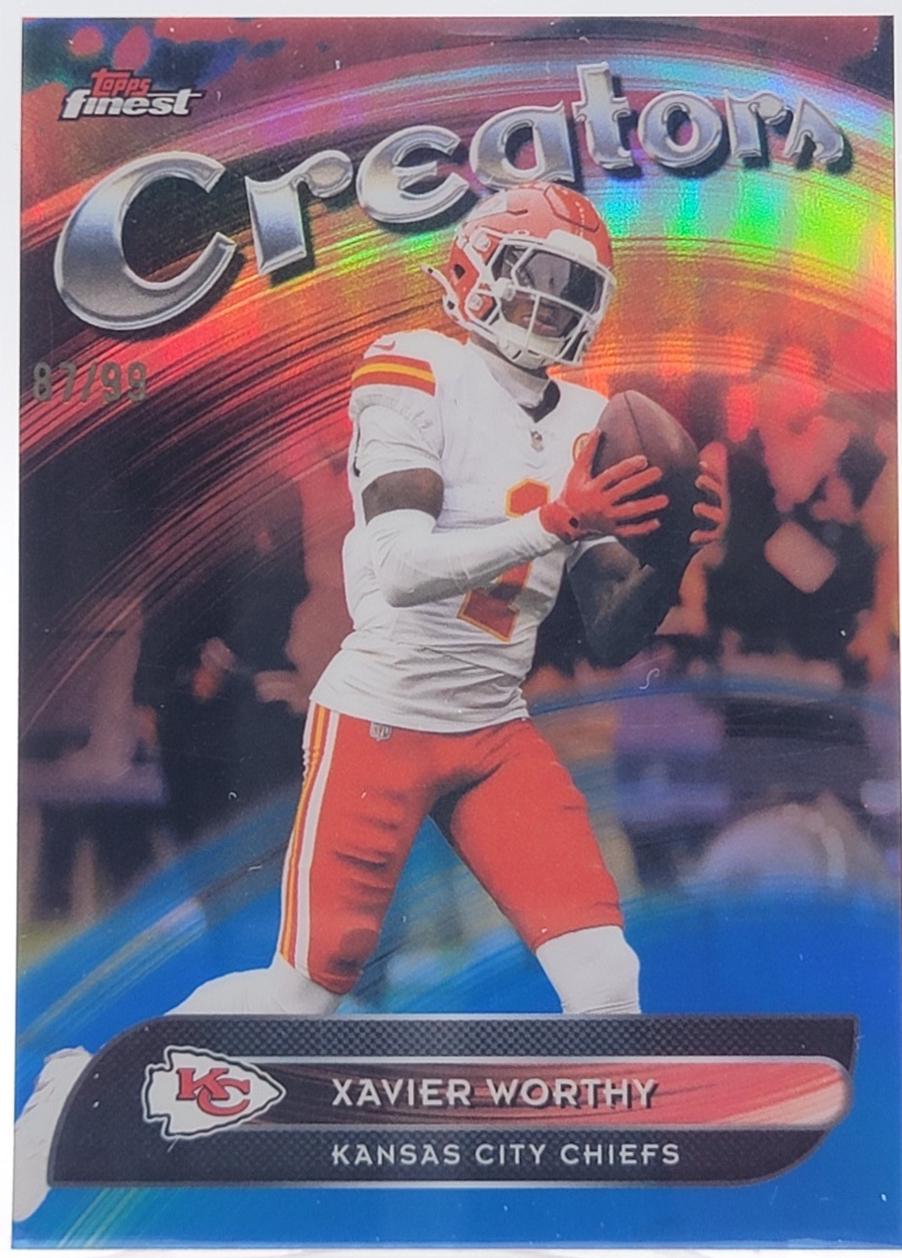 Xavier Worthy [Blue Refractor] #CR-15