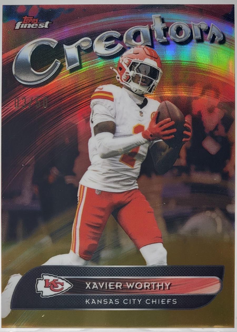 Xavier Worthy [Gold Refractor] #CR-15
