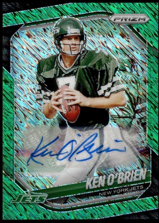 Ken O'Brien [Green Shimmer Autograph] #185