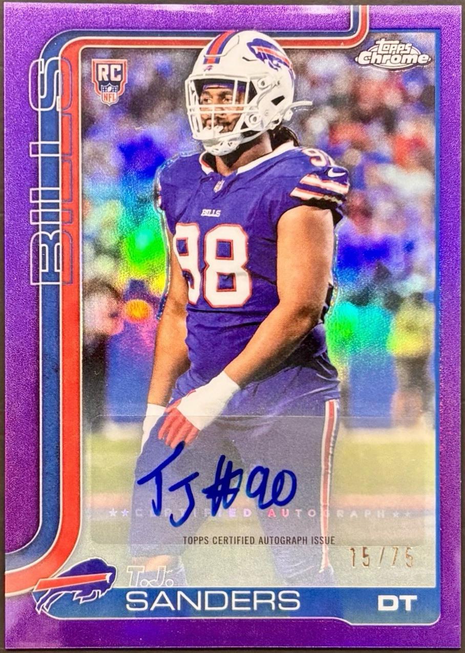 T.J. Sanders [Purple Refractor] #RRA-TJS
