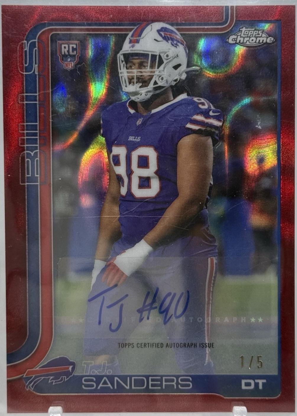 T.J. Sanders [Red Lava Refractor] #RRA-TJS