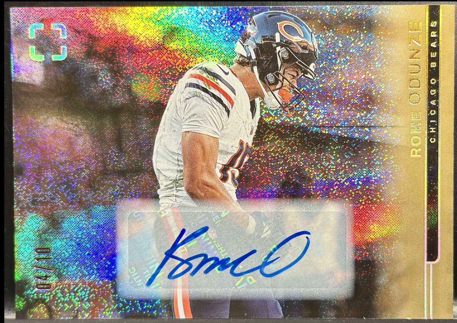 Rome Odunze [Gold Autograph] #117