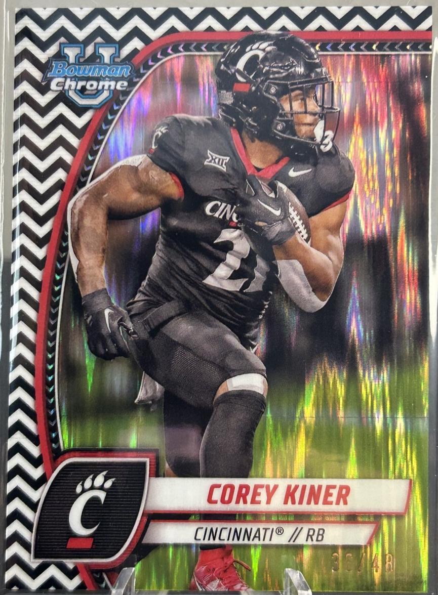 Corey Kiner [Black White Stealth Refractor] #47
