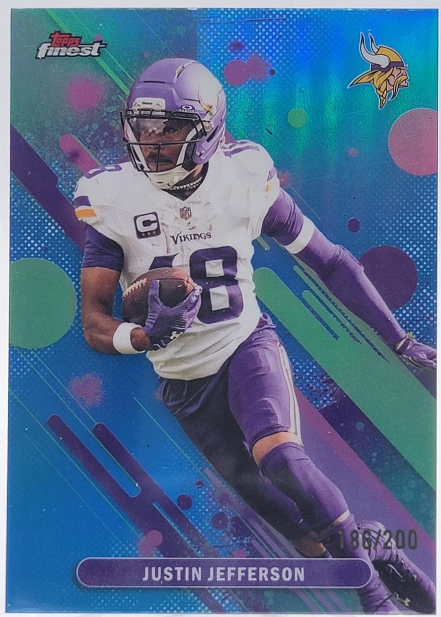 Justin Jefferson [Blue Refractor] #90