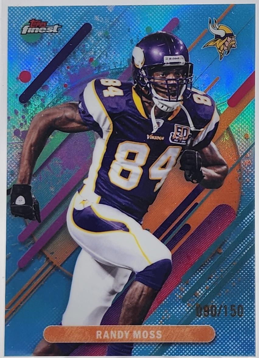 Randy Moss [Sky Blue Refractor] #296