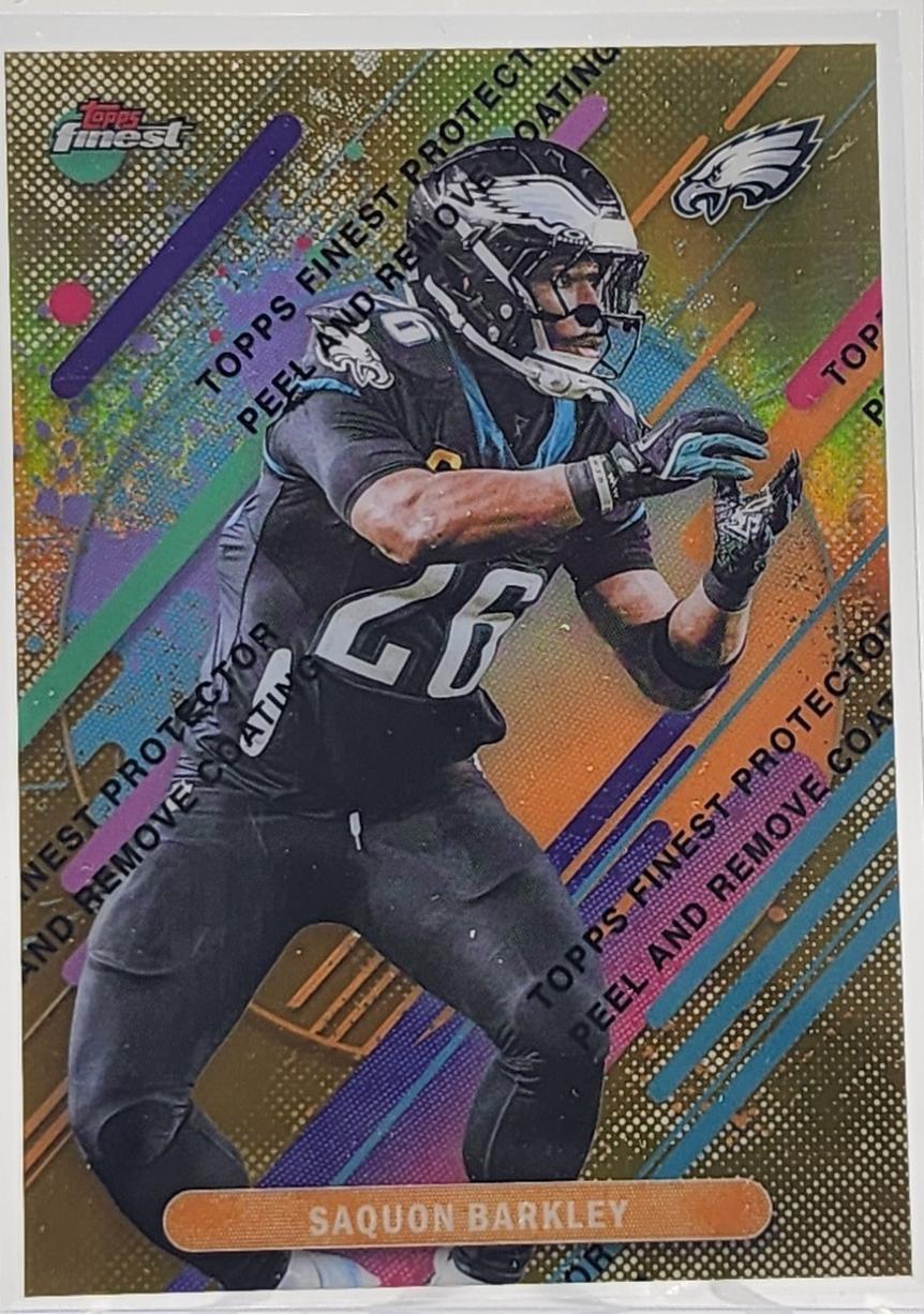 Saquon Barkley [Gold Refractor] #255