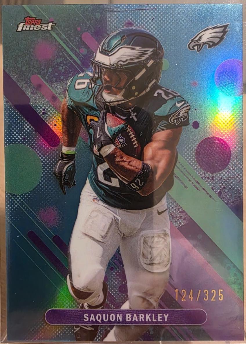 Saquon Barkley [Sky Blue Refractor] #78