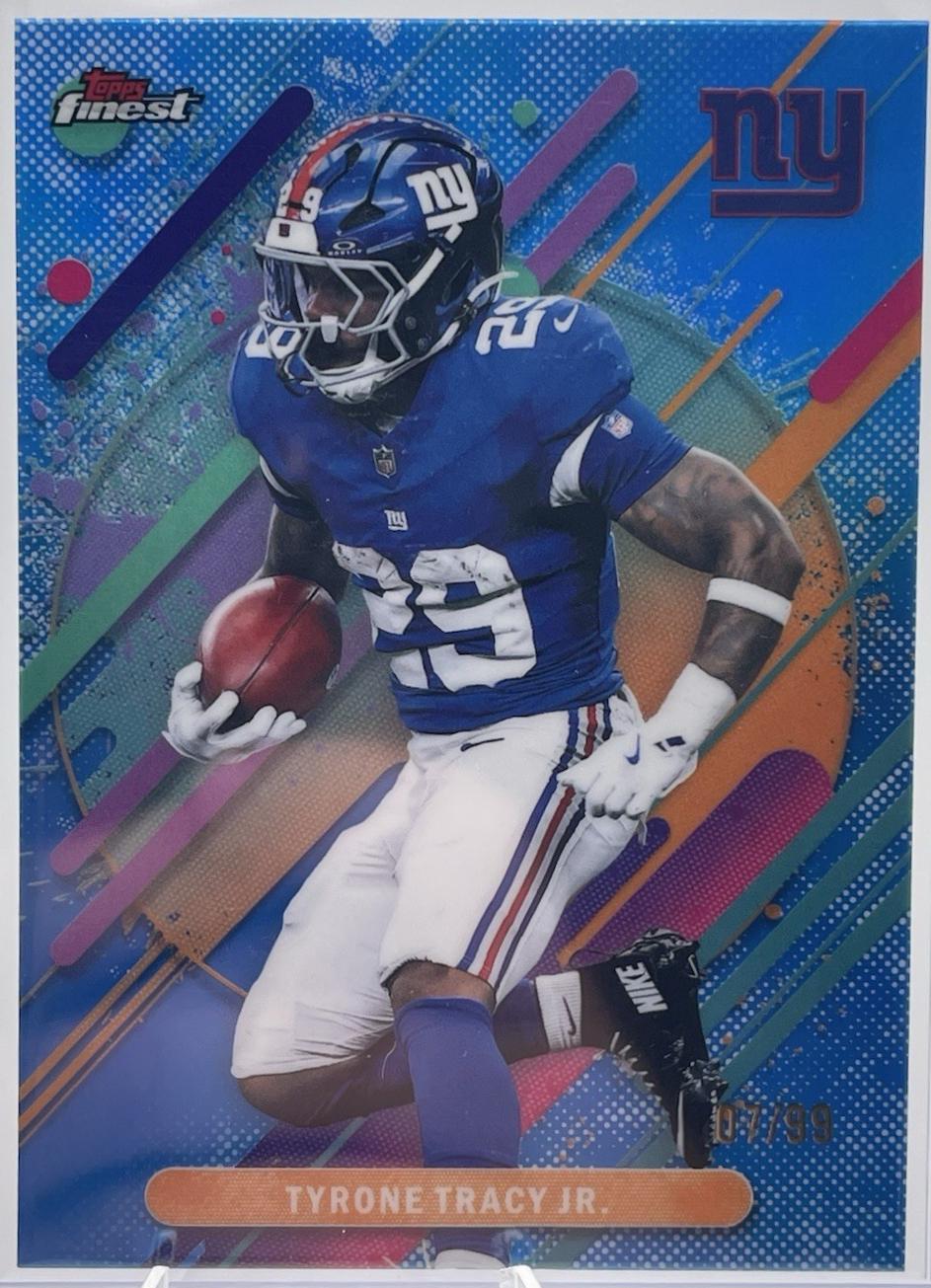 Tyrone Tracy Jr. [Blue X-Fractor] #253