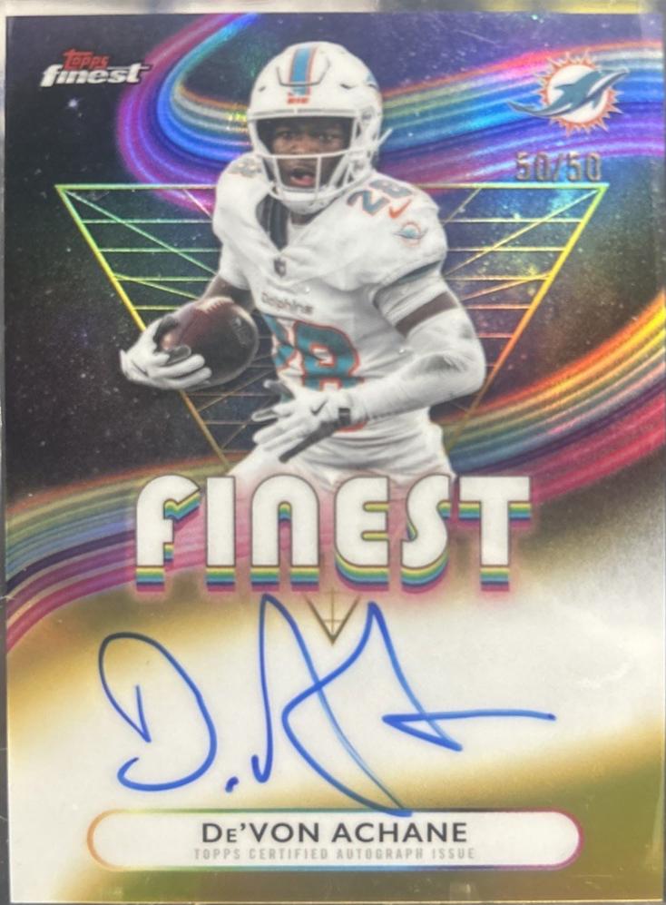 De'Von Achane [Gold Refractor] #FA-DA