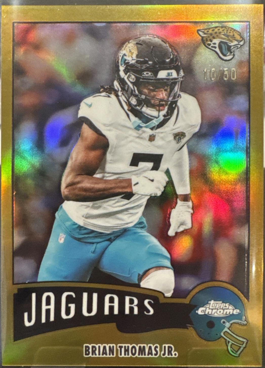 Brian Thomas Jr. [Gold Refractor] #1975-16