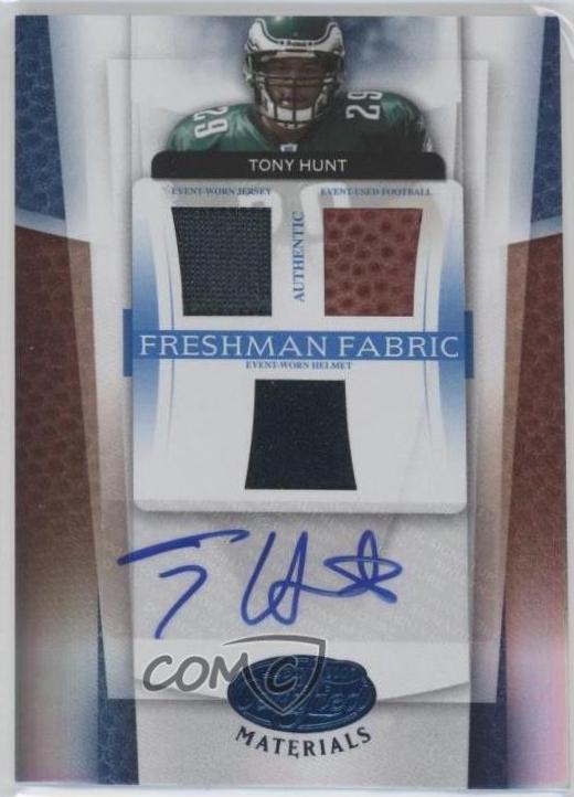 Tony Hunt [Mirror Blue Material Autograph] #207
