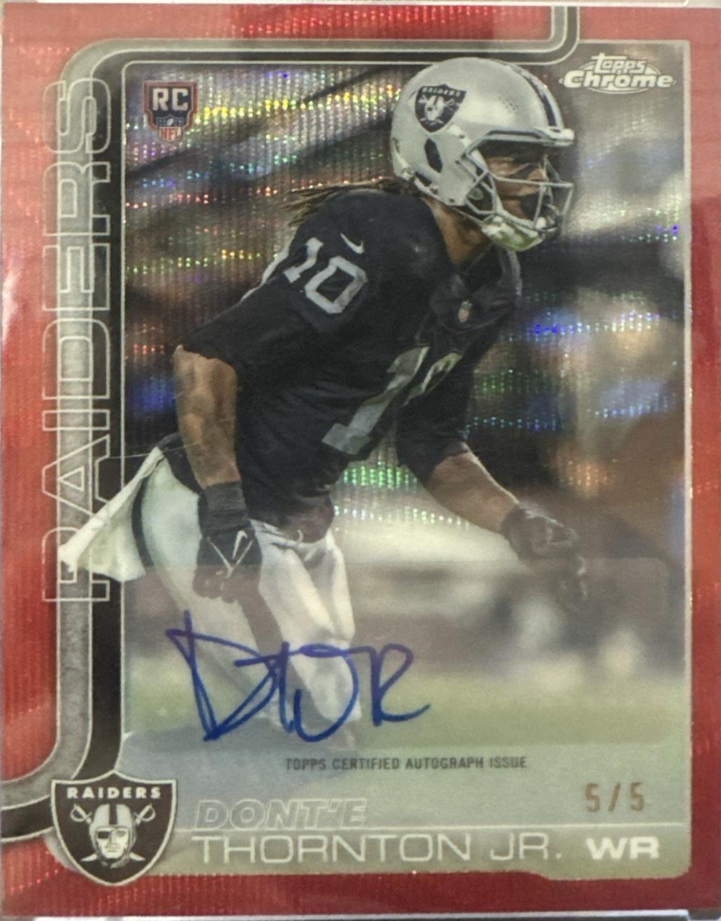 Dont'e Thornton Jr. [Red Wave Refractor] #RRA-DTJ